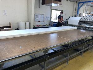 Préparation des matelas en feutre